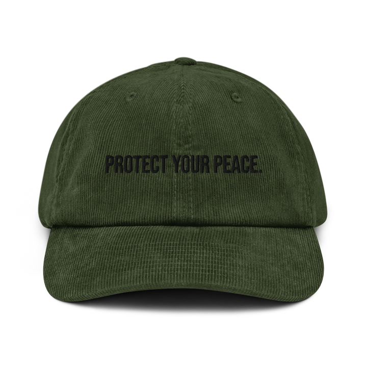 "Protect Your Peace" Corduroy hat